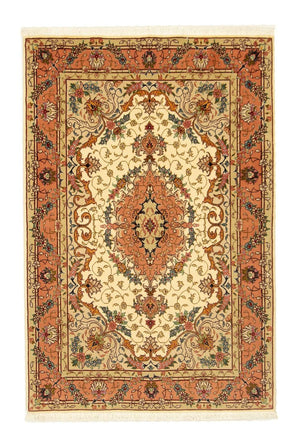 Perzisch tapijt - Tabriz - Royal - 152 x 100 cm - beige