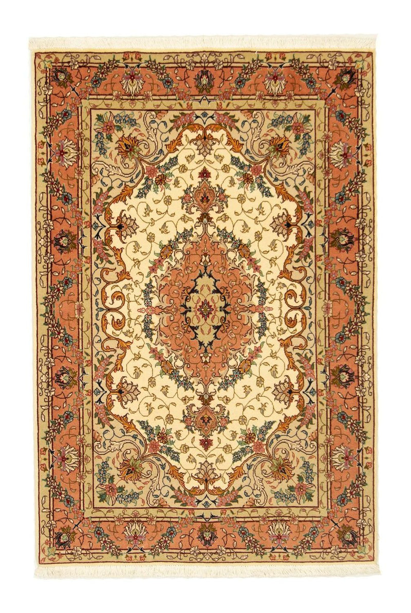 Perzisch tapijt - Tabriz - Royal - 152 x 100 cm - beige