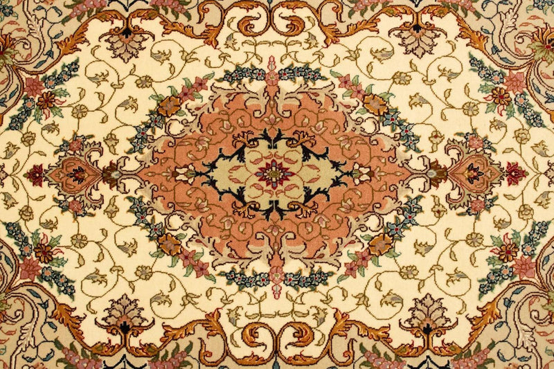 Perzisch tapijt - Tabriz - Royal - 152 x 100 cm - beige
