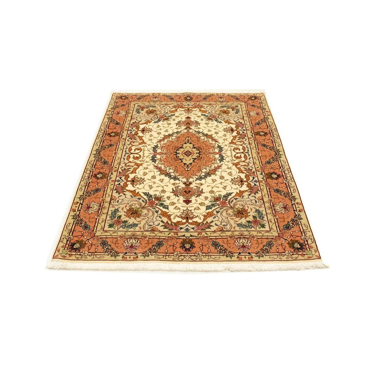 Perzisch tapijt - Tabriz - Royal - 152 x 100 cm - beige