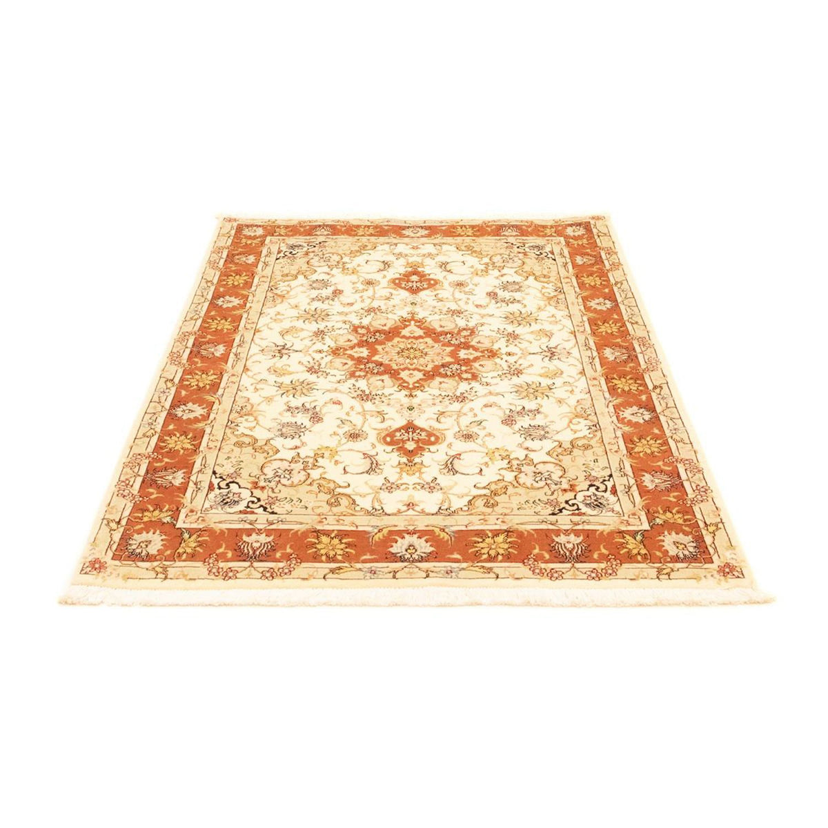 Perzisch tapijt - Tabriz - Royal - 155 x 102 cm - beige