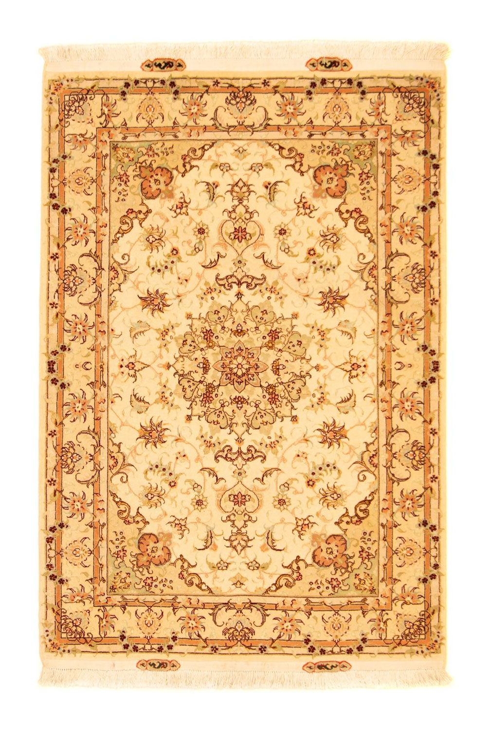 Perzisch tapijt - Tabriz - Royal - 147 x 102 cm - beige