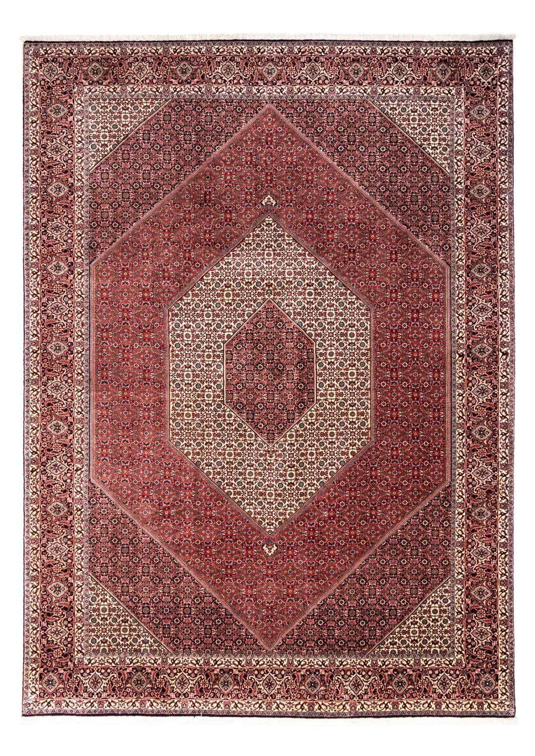 Perzisch tapijt - Bijar - Koninklijk - 343 x 253 cm - rood