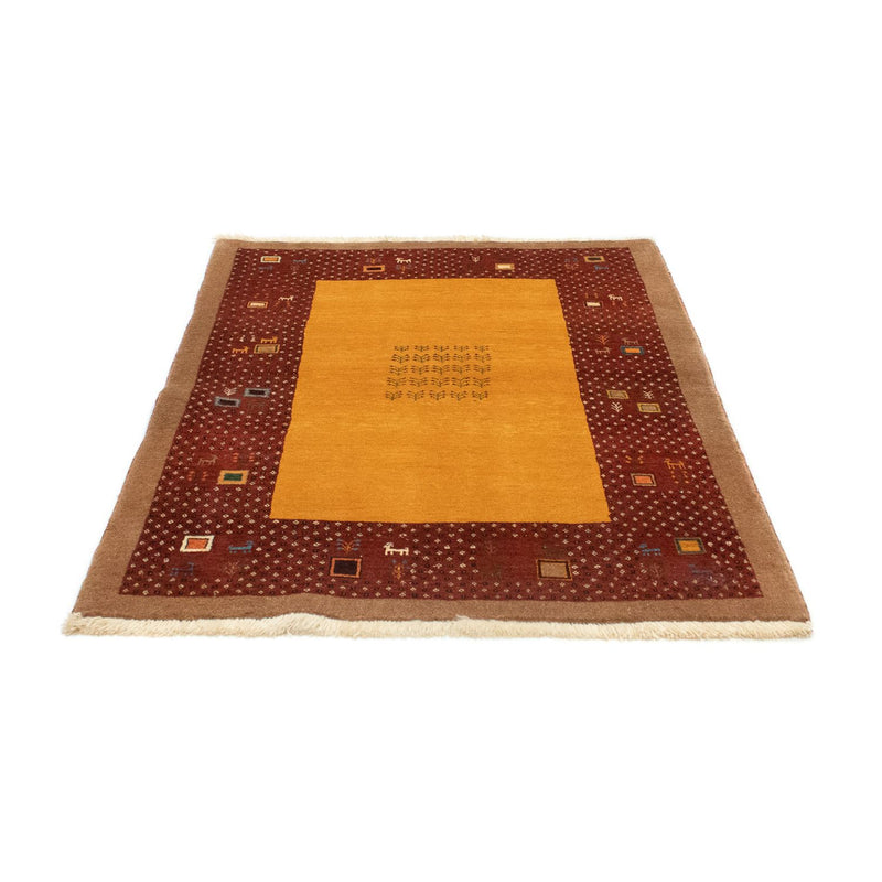 Gabbeh Tapijt - Loribaft Perzisch - 150 x 110 cm - goud