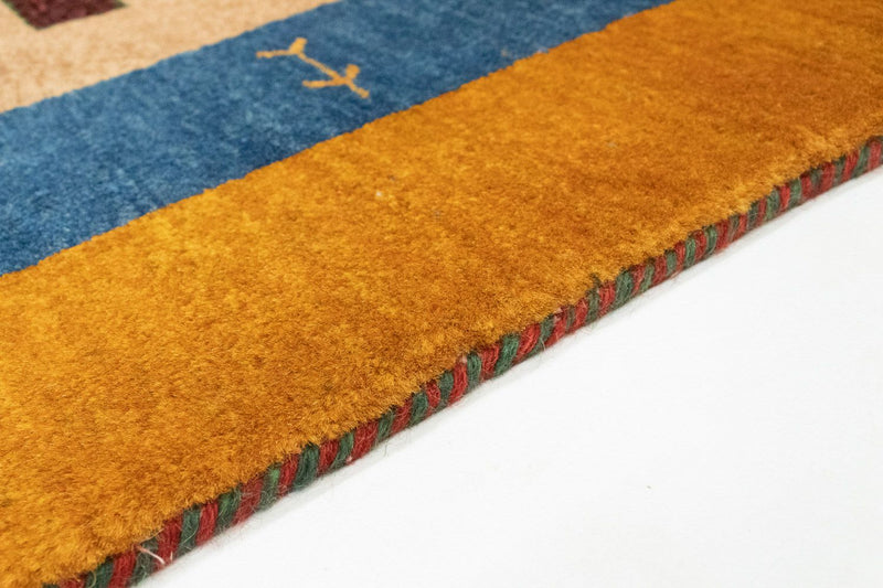 Gabbeh Tapijt - Loribaft Perzisch - 150 x 104 cm - goud