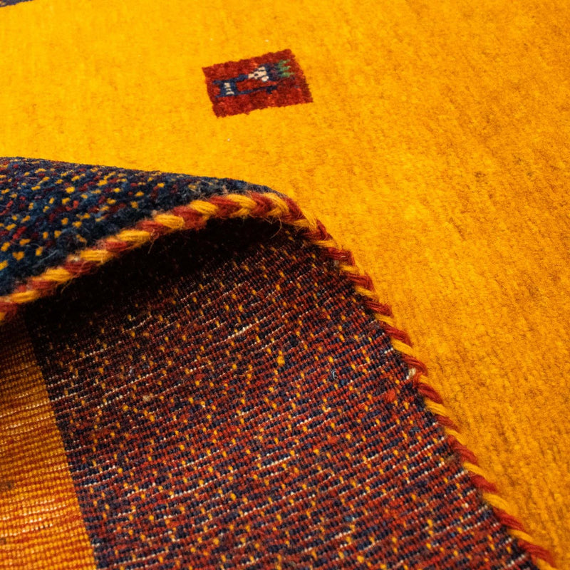 Gabbeh Tapijt - Loribaft Perzisch - 150 x 107 cm - goud