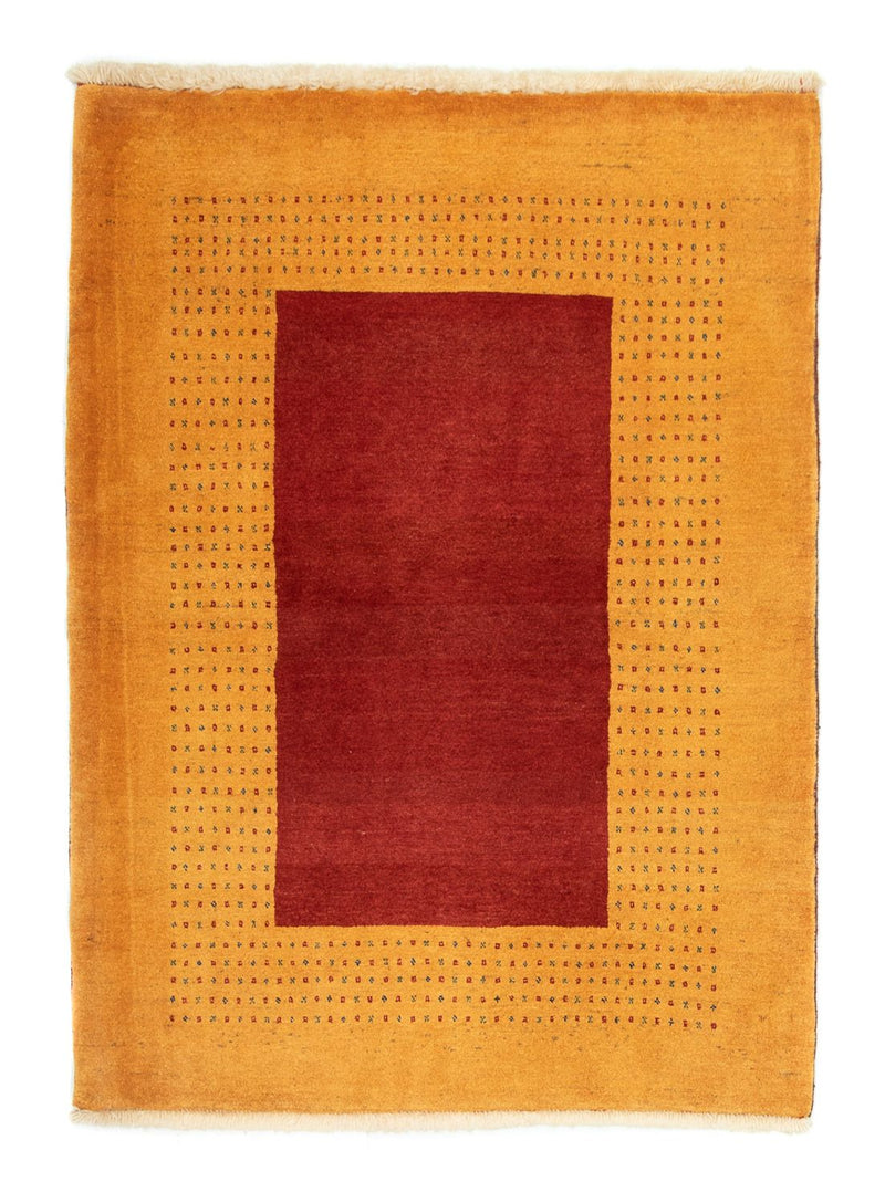 Gabbeh Tapijt - Loribaft Perzisch - 154 x 114 cm - goud