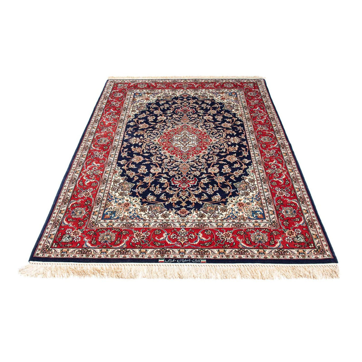 Perzisch tapijt - Tabriz - Royal - 198 x 129 cm - donkerblauw