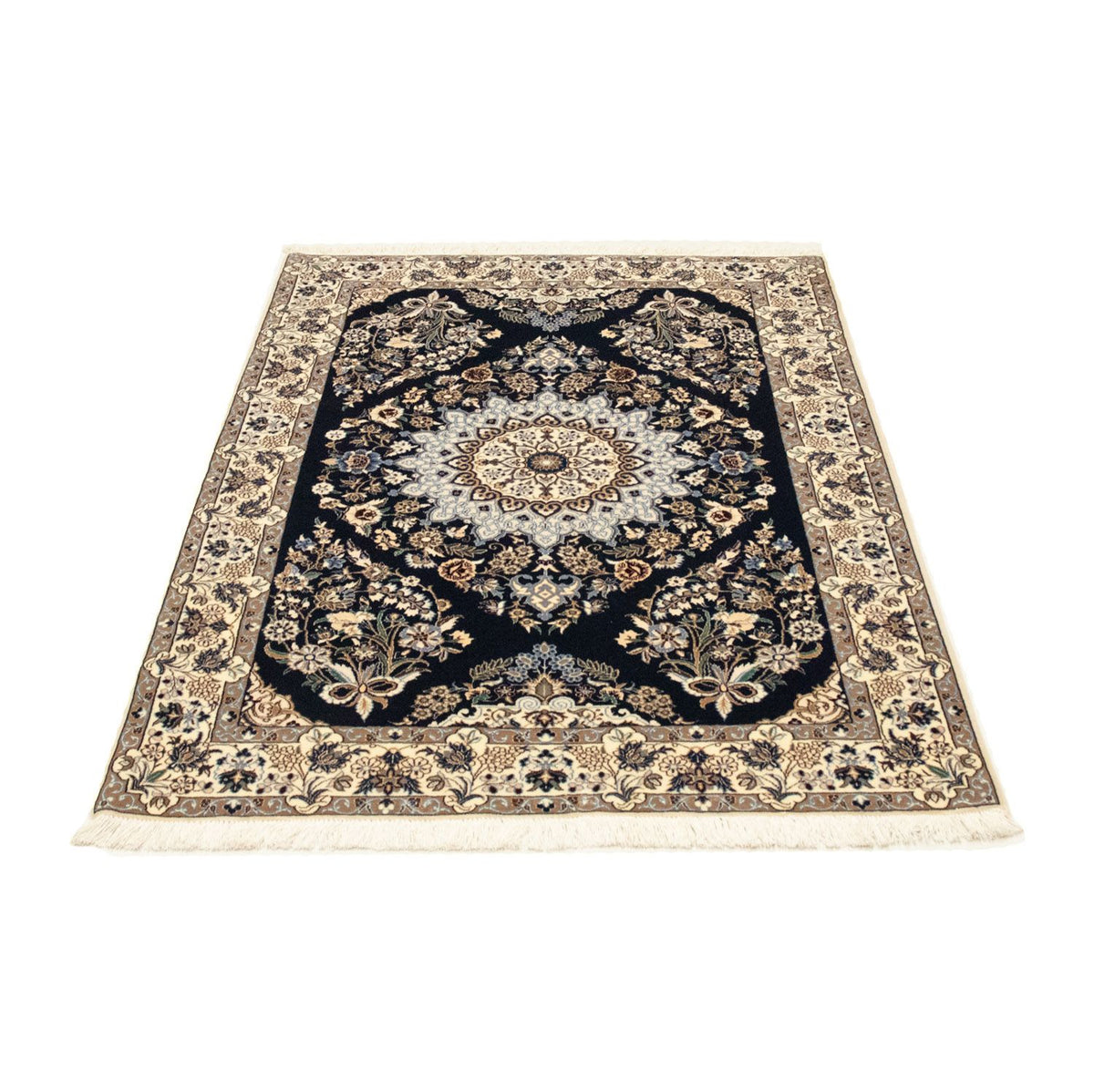 Perzisch tapijt - Nain - Premium - 151 x 100 cm - donkerblauw