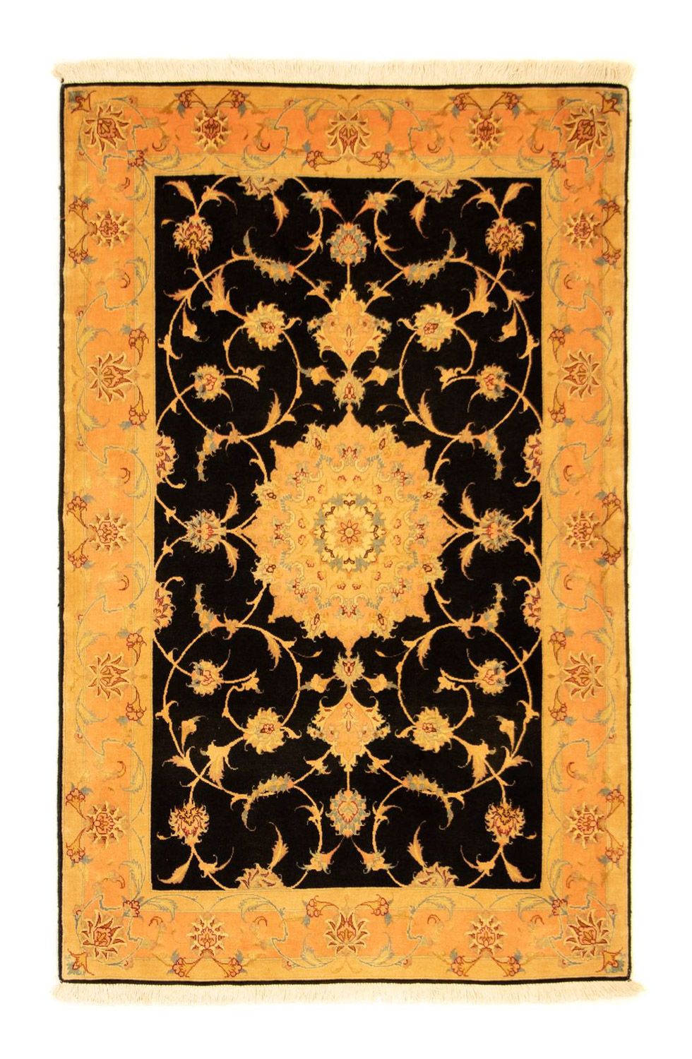 Perzisch tapijt - Tabriz - Royal - 160 x 100 cm - zwart