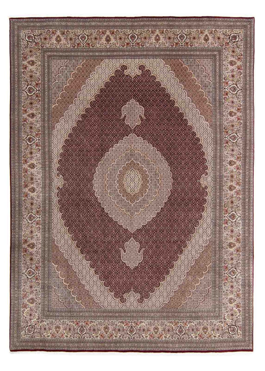 Perzisch tapijt - Tabriz - 353 x 253 cm - donkerrood