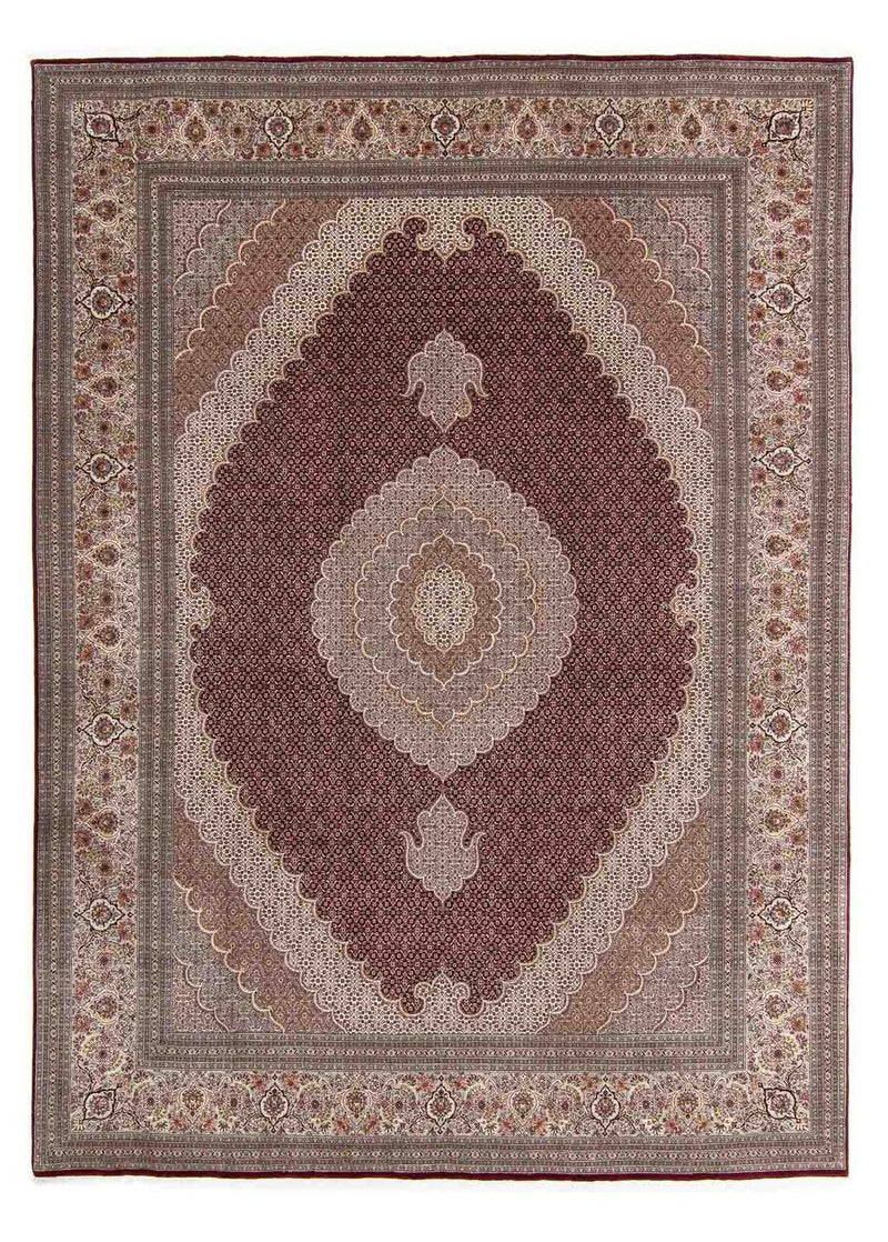 Perzisch tapijt - Tabriz - 353 x 253 cm - donkerrood
