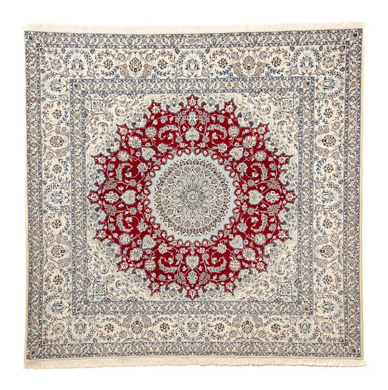 Perzisch tapijt - Nain - Premium vierkant  - 205 x 197 cm - beige