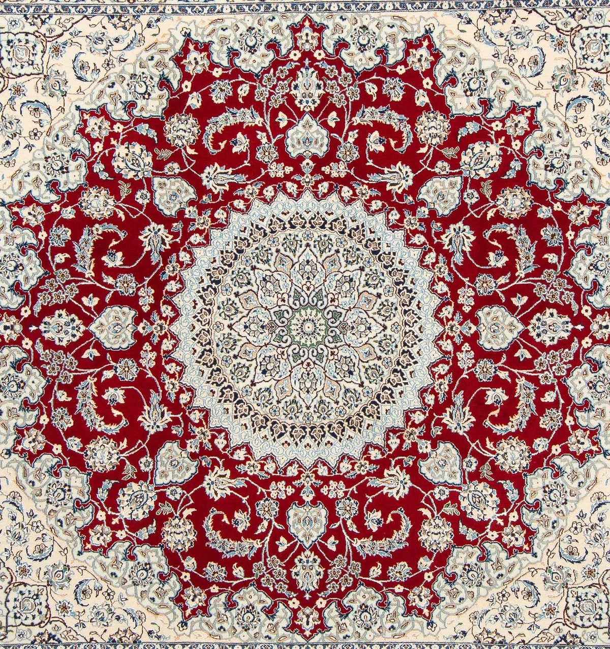 Perzisch tapijt - Nain - Premium vierkant  - 205 x 197 cm - beige