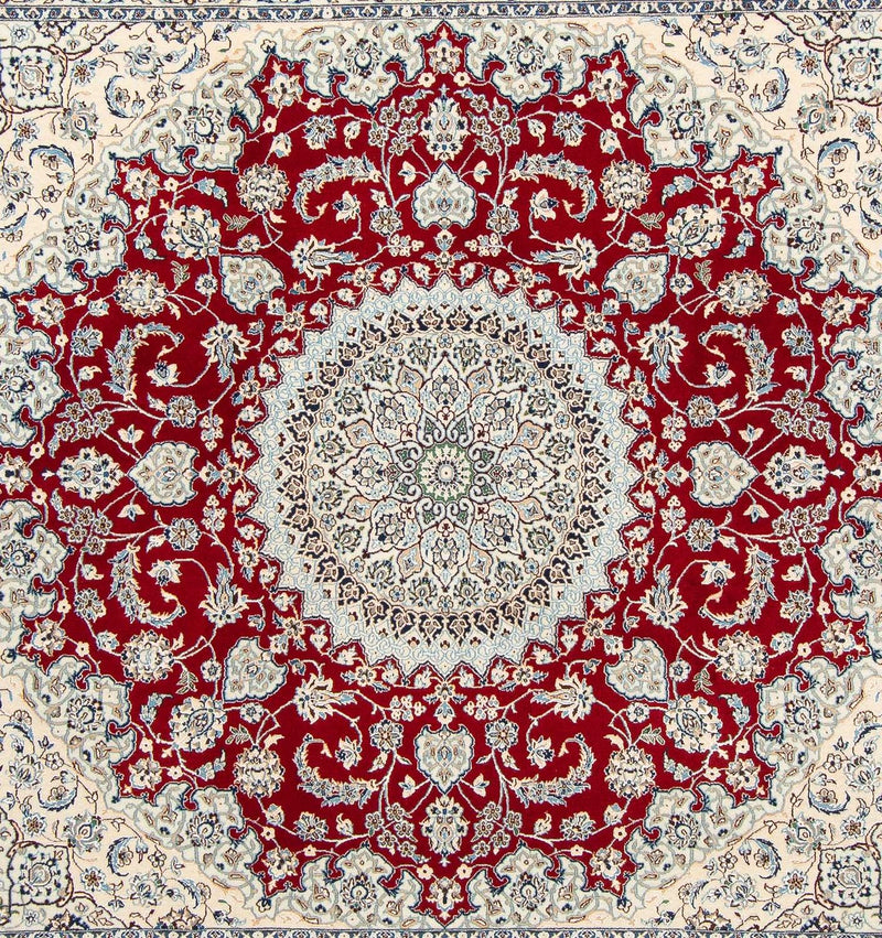 Perzisch tapijt - Nain - Premium vierkant  - 205 x 197 cm - beige