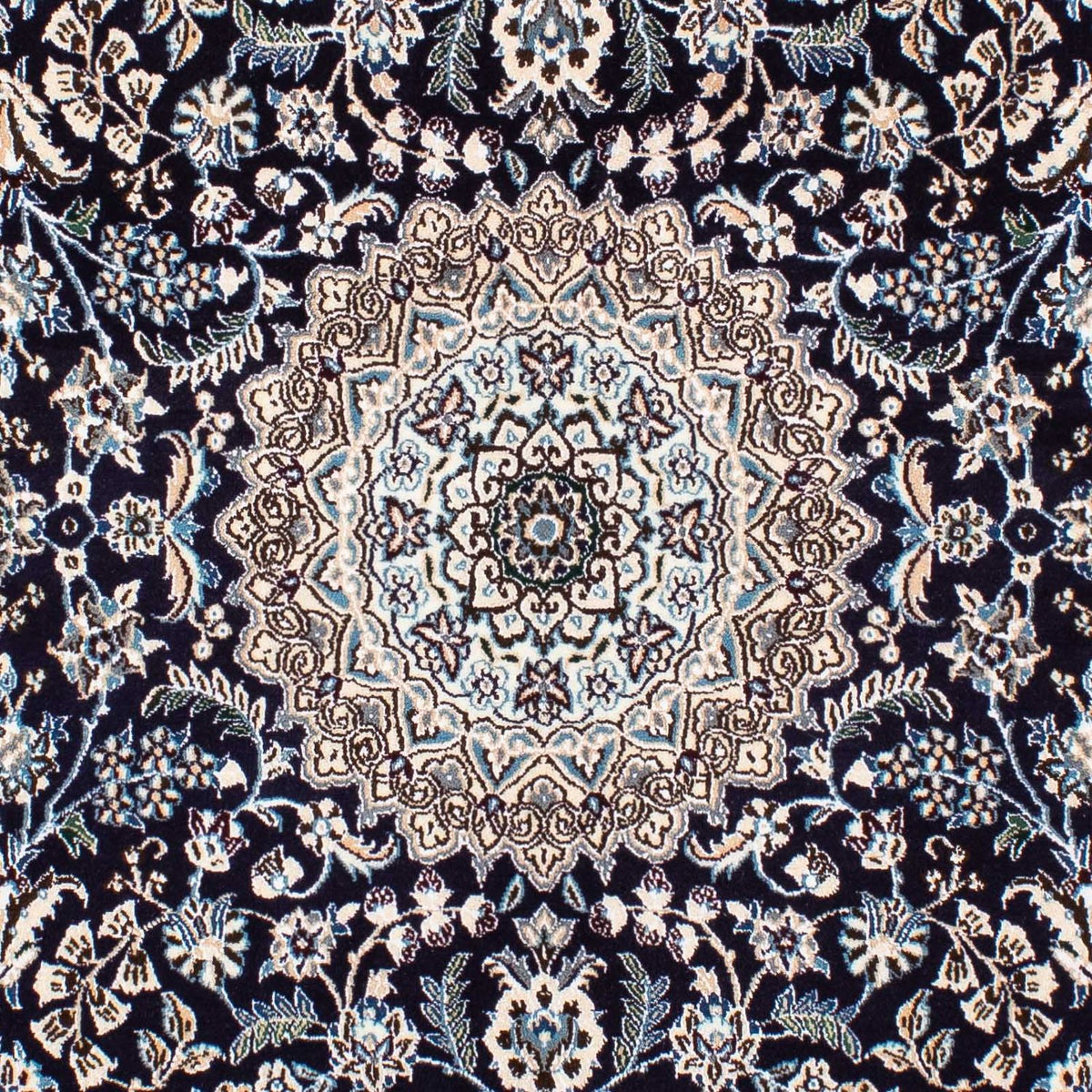 Perzisch tapijt - Nain - Koninklijk vierkant  - 153 x 146 cm - donkerrood