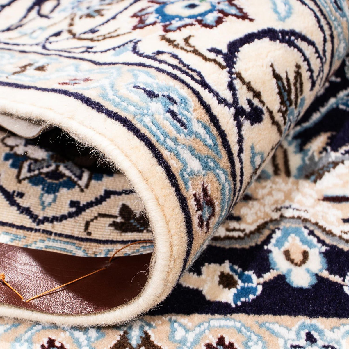 Perzisch tapijt - Nain - Koninklijk vierkant  - 153 x 146 cm - donkerrood