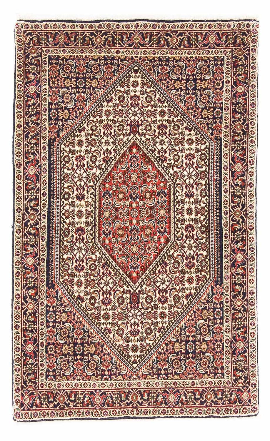 Perzisch tapijt - Bijar - 140 x 88 cm - beige