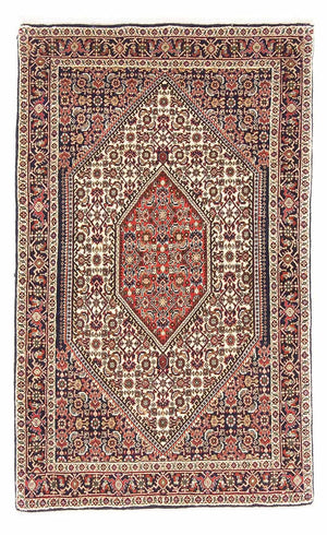 Perzisch tapijt - Bijar - 140 x 88 cm - beige