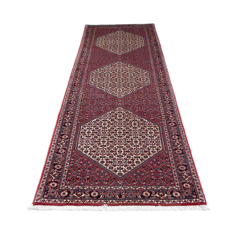Loper Perzisch tapijt - Bijar - 300 x 83 cm - rood