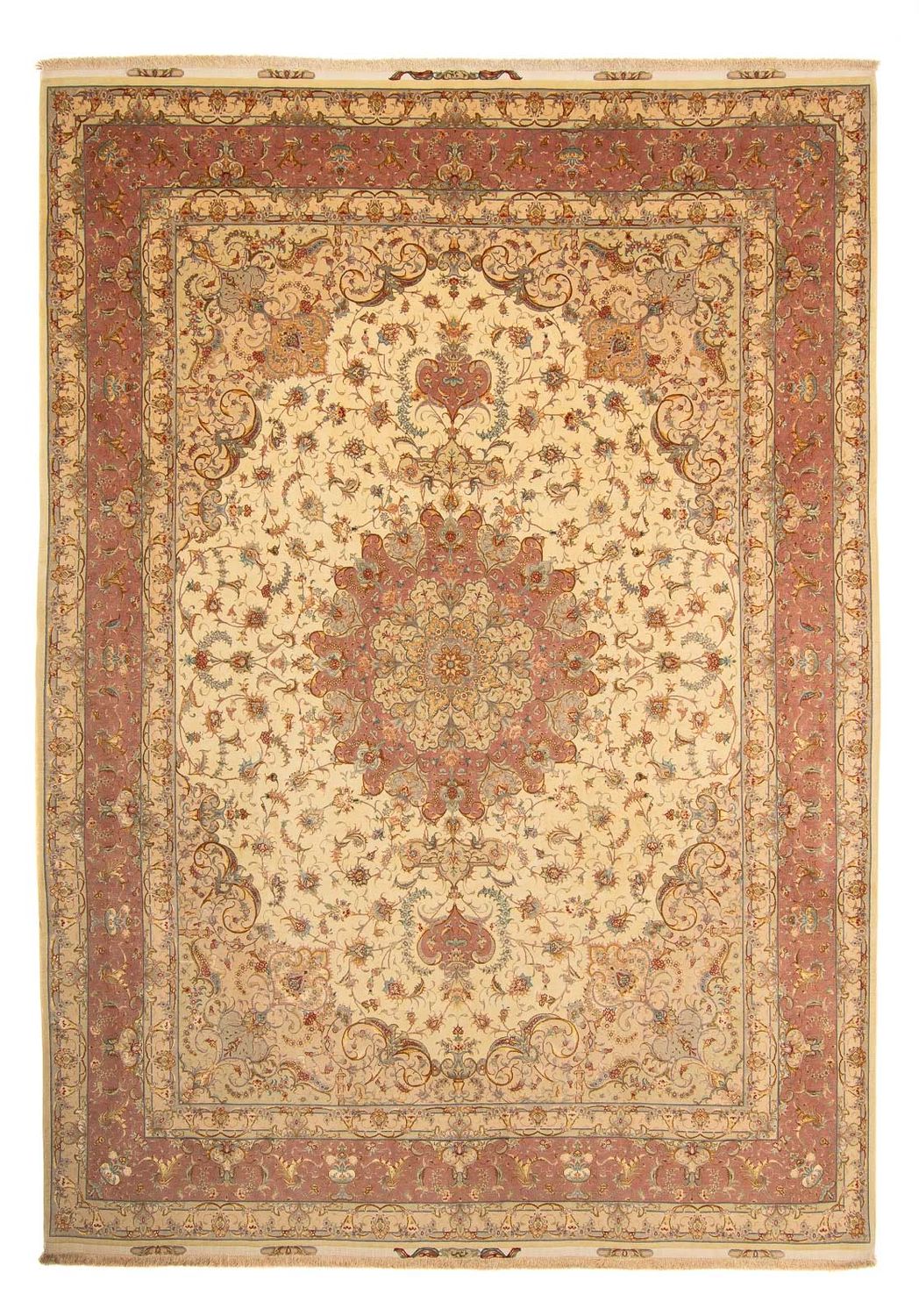 Perzisch tapijt - Tabriz - Royal - 404 x 300 cm - bruin