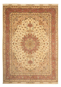Perzisch tapijt - Tabriz - Royal - 404 x 300 cm - bruin