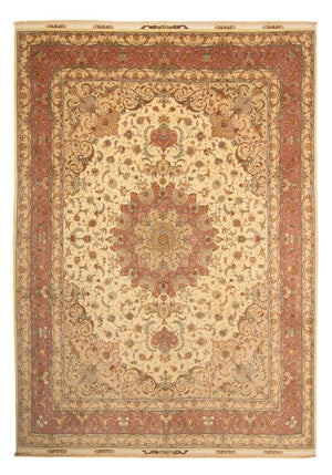 Perzisch tapijt - Tabriz - Royal - 404 x 300 cm - bruin