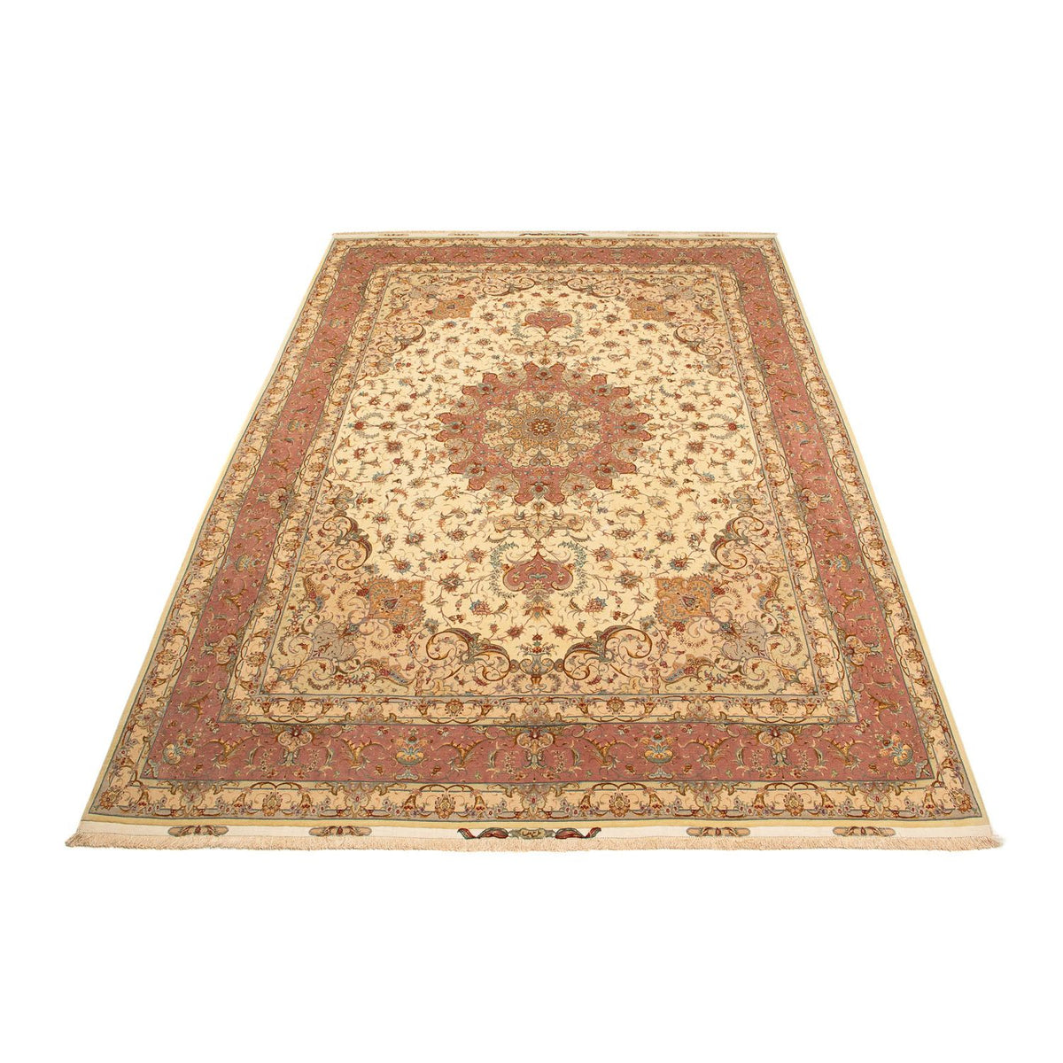 Perzisch tapijt - Tabriz - Royal - 404 x 300 cm - bruin