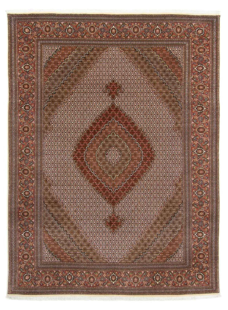 Perzisch tapijt - Tabriz - Royal - 349 x 250 cm - bruin
