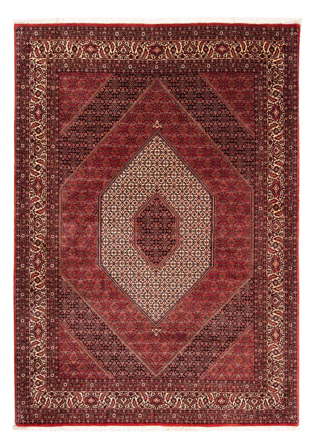 Perzisch tapijt - Bijar - 248 x 171 cm - donkerrood