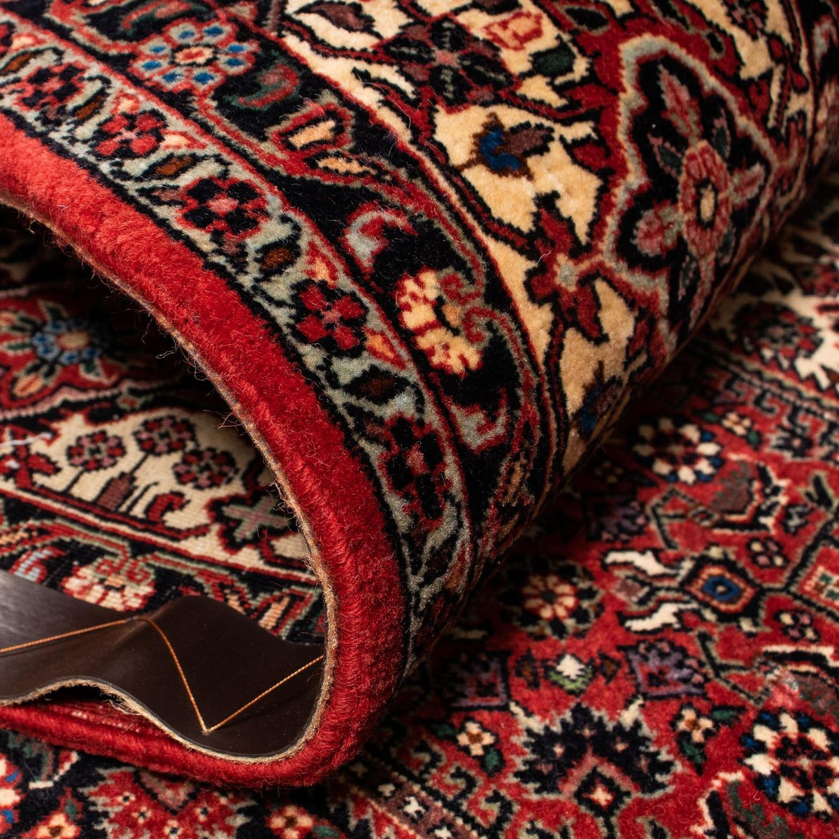 Perzisch tapijt - Bijar - 248 x 200 cm - donkerrood