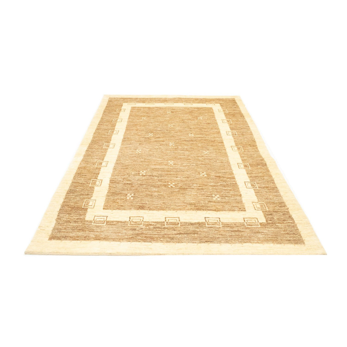 Gabbeh Tapijt - Loribaft Perzisch - 242 x 162 cm - lichtbruin