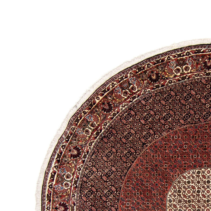 Perzisch tapijt - Bijar rond  - 260 x 260 cm - donkerrood