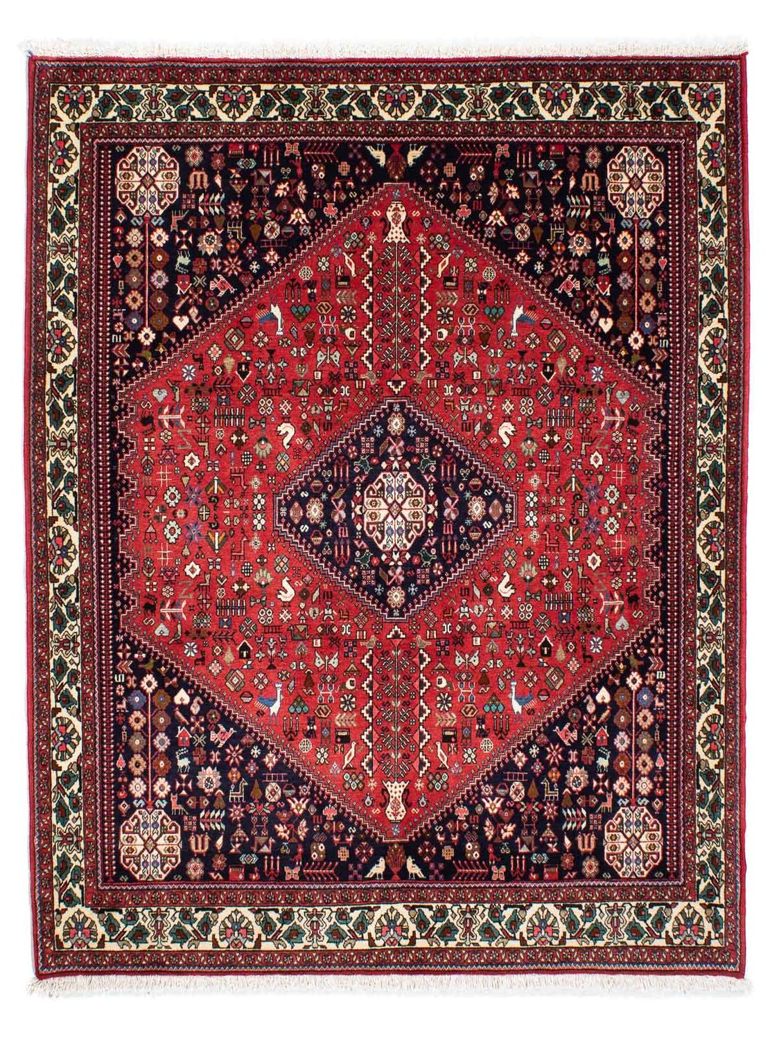 Gabbeh Tapijt - Kashkuli Perzisch - 200 x 155 cm - donkerrood
