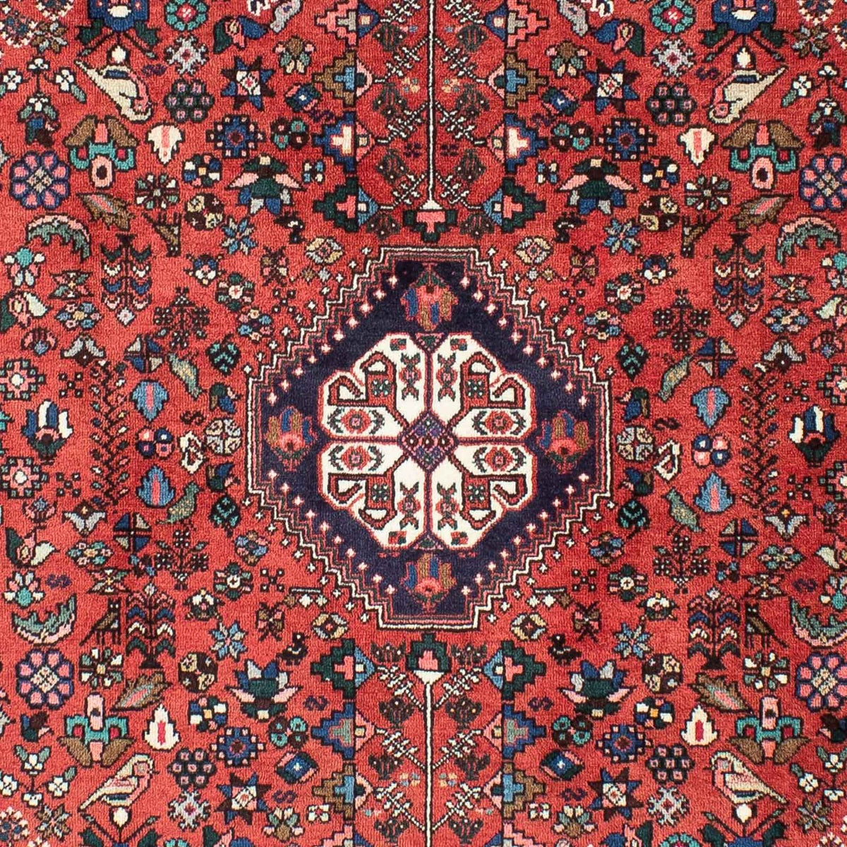 Gabbeh Tapijt - Kashkuli Perzisch - 203 x 153 cm - donkerrood
