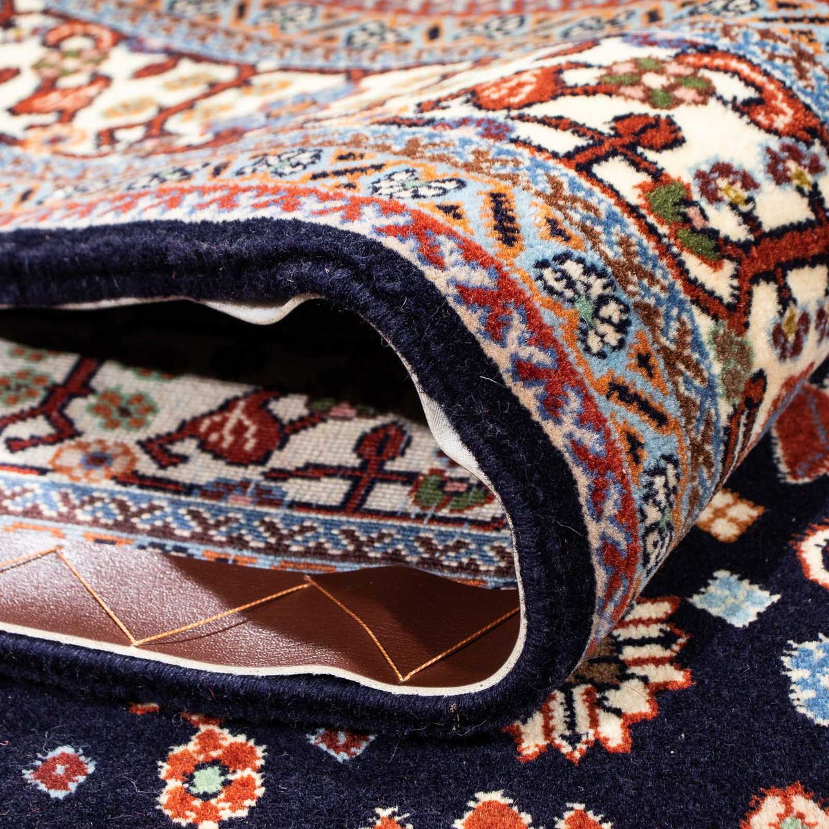 Gabbeh Tapijt - Kashkuli Perzisch - 224 x 138 cm - donkerblauw