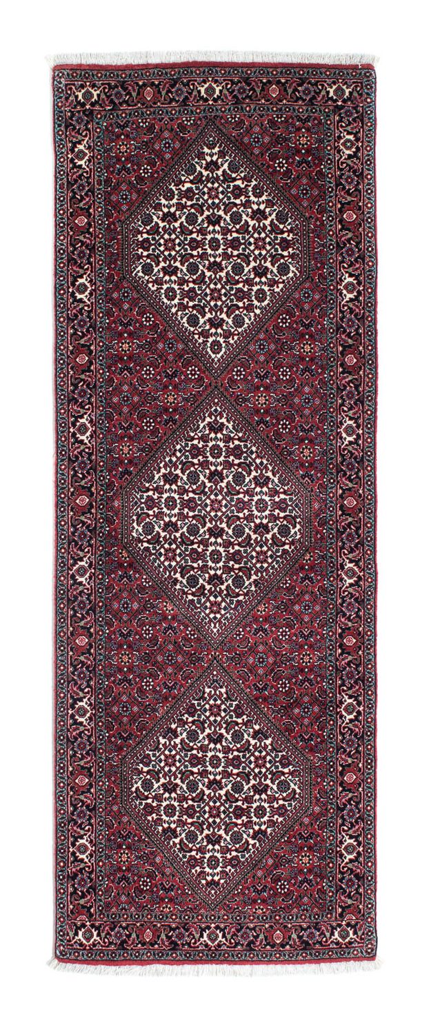 Loper Perzisch tapijt - Bijar - 205 x 74 cm - donkerrood