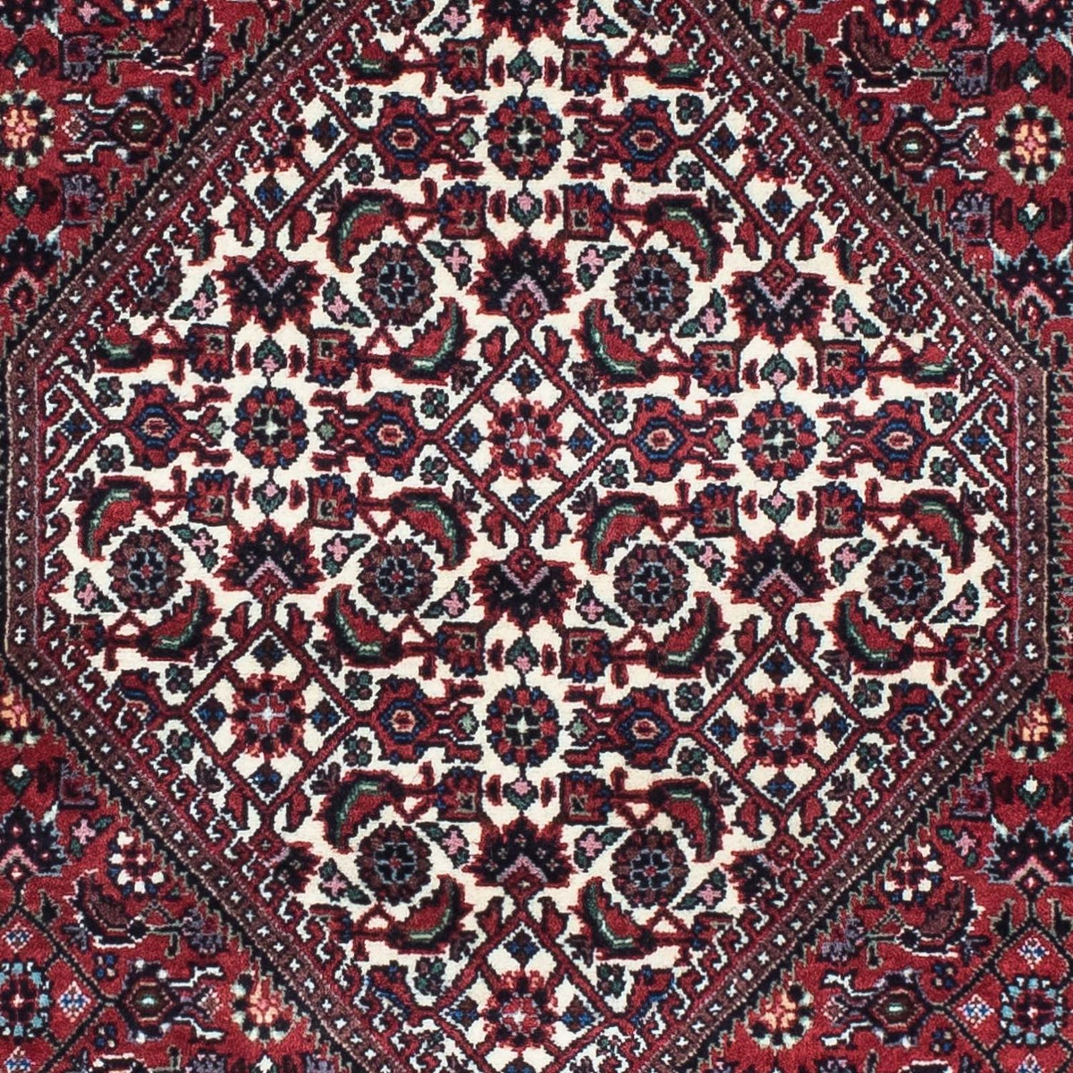 Loper Perzisch tapijt - Bijar - 205 x 74 cm - donkerrood