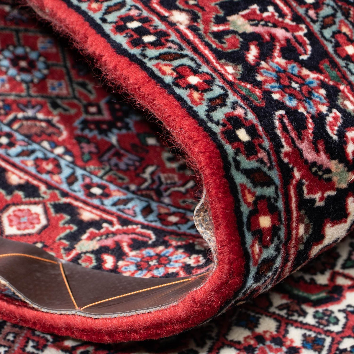 Loper Perzisch tapijt - Bijar - 205 x 74 cm - donkerrood