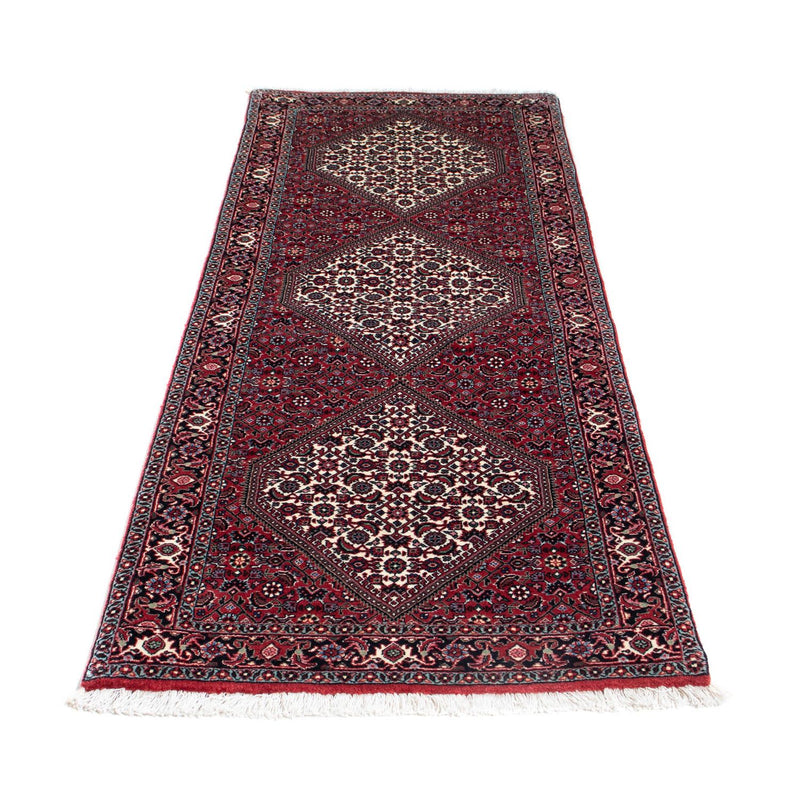 Loper Perzisch tapijt - Bijar - 205 x 74 cm - donkerrood