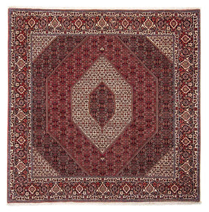 Perzisch tapijt - Bijar vierkant  - 250 x 250 cm - donkerrood