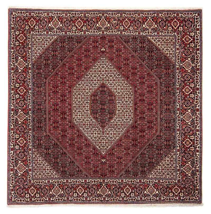 Perzisch tapijt - Bijar vierkant  - 250 x 250 cm - donkerrood
