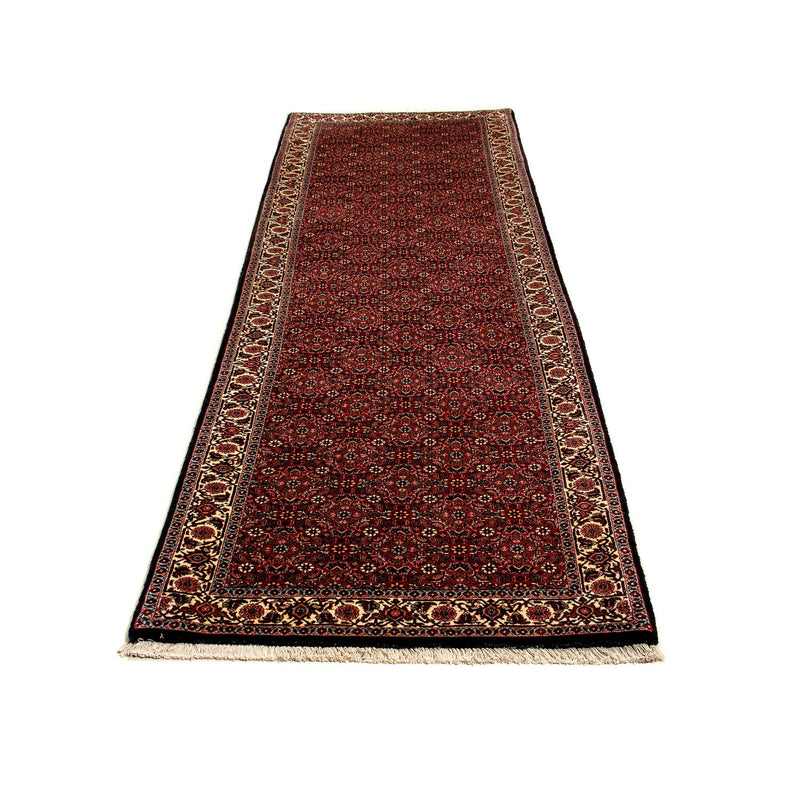 Loper Perzisch tapijt - Bijar - 304 x 86 cm - donkerrood