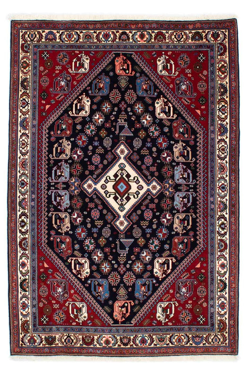 Gabbeh Tapijt - Kashkuli Perzisch - 212 x 143 cm - donkerblauw