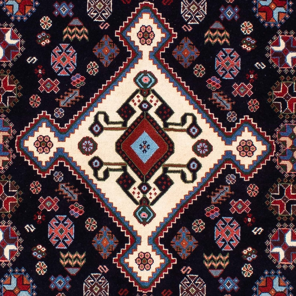 Gabbeh Tapijt - Kashkuli Perzisch - 212 x 143 cm - donkerblauw