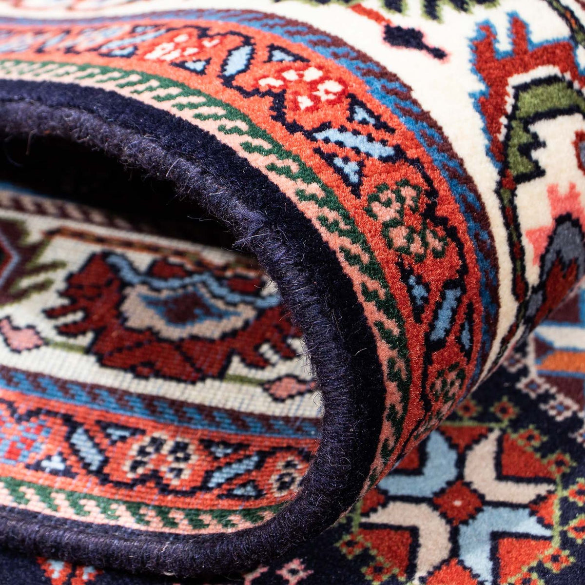 Gabbeh Tapijt - Kashkuli Perzisch - 212 x 143 cm - donkerblauw