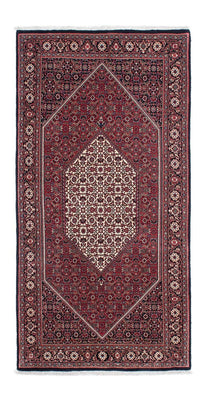 Loper Perzisch tapijt - Bijar - 204 x 103 cm - donkerblauw