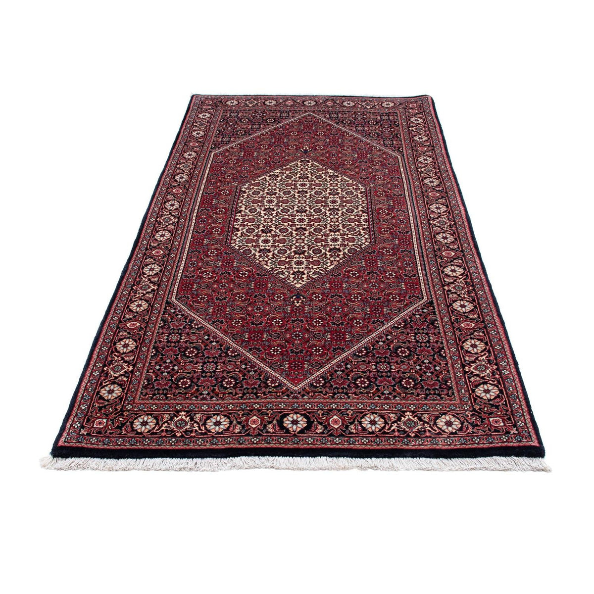 Loper Perzisch tapijt - Bijar - 204 x 103 cm - donkerblauw