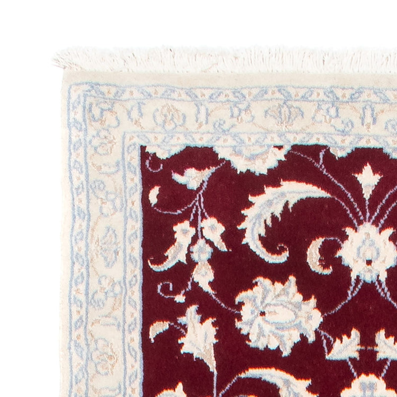 Loper Perzisch tapijt - Nain - 398 x 84 cm - donkerrood