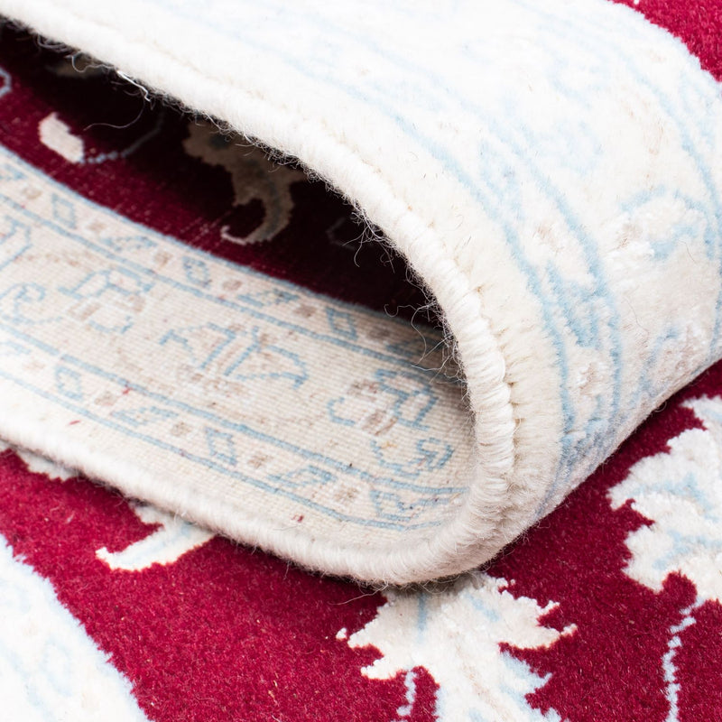 Loper Perzisch tapijt - Nain - 398 x 84 cm - donkerrood